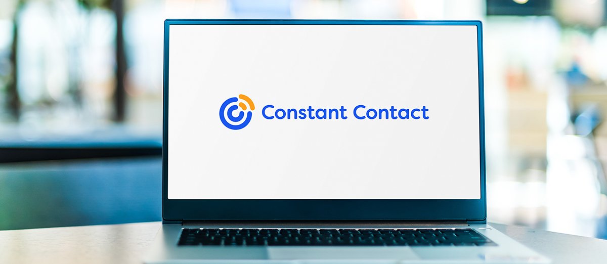 constant contact logo on computer screen
