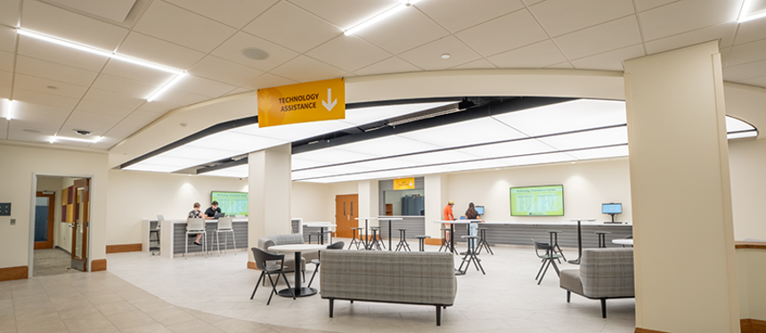 photo of technology assistance center in campbell library