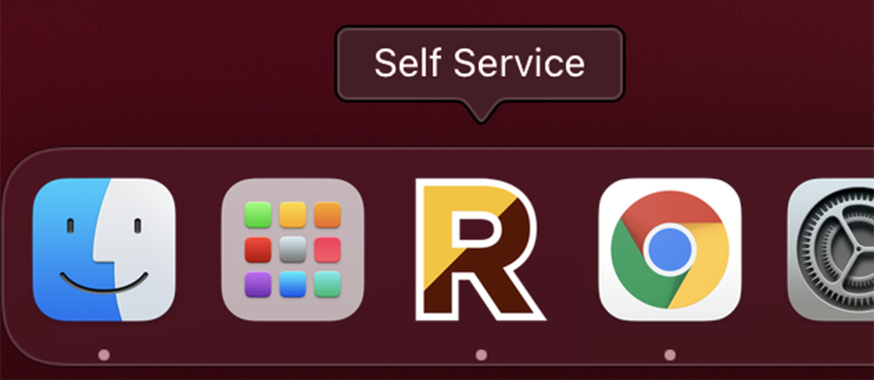 screenshot of the new Self Service icon on a mac