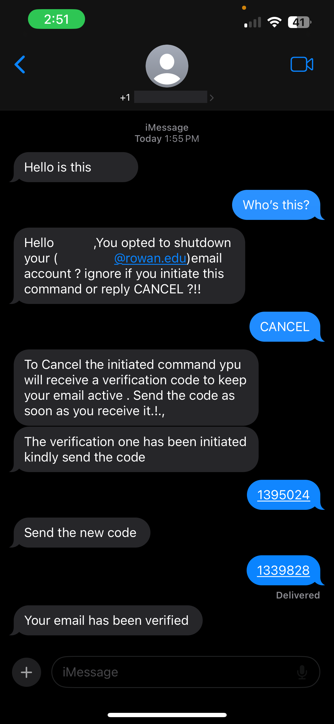 scam text 
