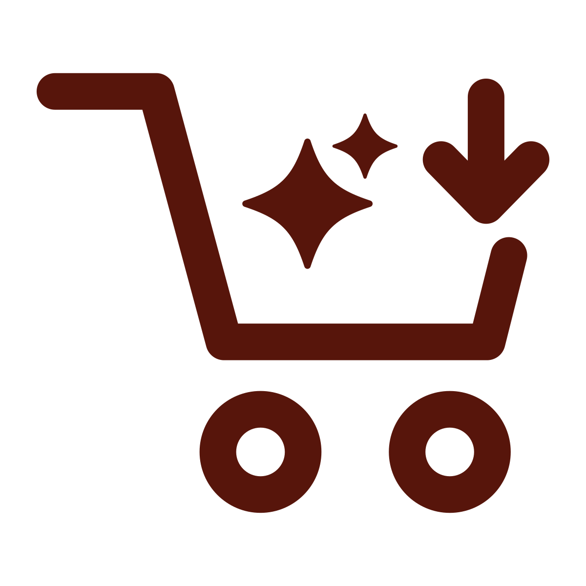 ai tools in shopping cart icon