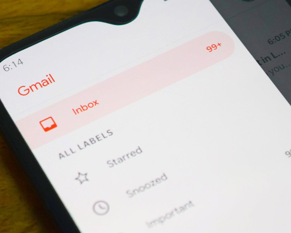 gmail on a phone